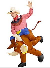 Rodeo rider inflatable costume
