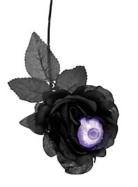 Rose noire avec œil