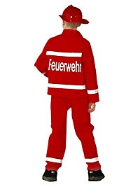 Roter Feuerwehrmann Kinderkostüm