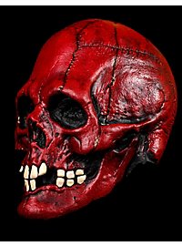 Roter Schädel Maske aus Latex