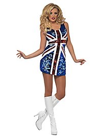 Rule Britannia 60s mini-robe à paillettes
