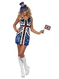 Rule Britannia 60s Minikleid mit Pailletten