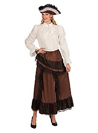 Rustikaler Rock mit Spitzenbordüre