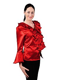 Satin Blouse red 