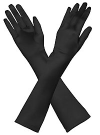 Satin Gloves black 