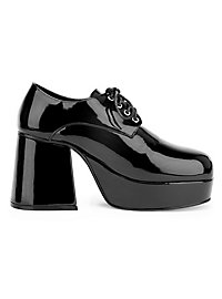 Scarpe con plateau da uomo nere