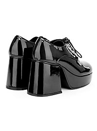 Scarpe con plateau da uomo nere