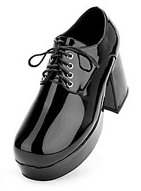 Scarpe con plateau da uomo nere