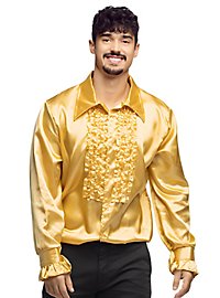 Schlagerstar Rüschenhemd gold