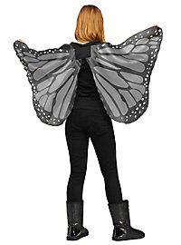 Schmetterlings Flügeltuch für Kinder schwarz