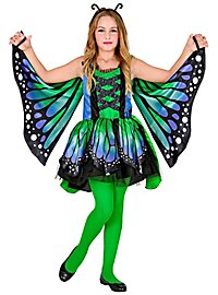Schmetterlingskleid für Kinder grün