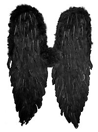 Schwarze Flügel Federn
