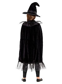 Schwarze Hexe Kostümset für Kinder