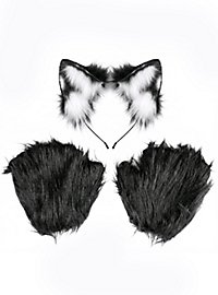 Schwarze Katze Kostümset