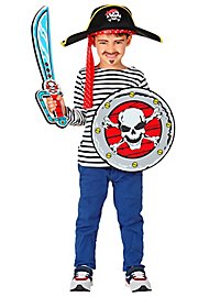 Sciabola e scudo pirata in schiuma