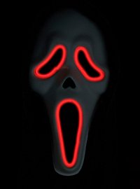 Scream - Ghostface Kostüm mit Leuchtmaske