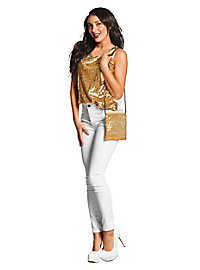Sequined bag gold