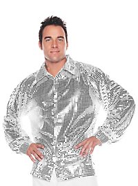 Sequined shirt silver