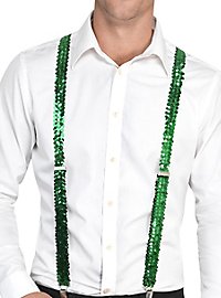 Sequined Suspenders green