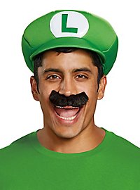 Set casquette et barbe Super Mario Luigi