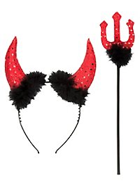 Set d'accessoires pour Halloween Diable