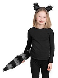 Set d'accessoires raton laveur mignon pour enfants