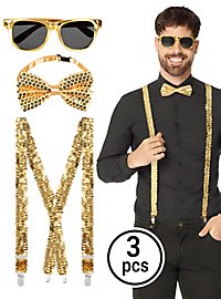 Set De Accesorios Purpurina Dorada