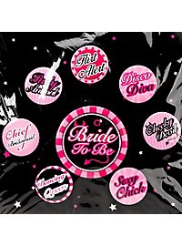 Set de badges pour fête de mariage