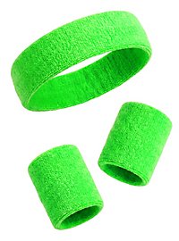 Set de bandeaux transpirants vert fluo