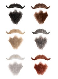 Set de Barba Van Dyke - Combinación Profesional de Barba con Bigote y Perilla con Pelo Natural