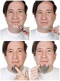Set de Barba Van Dyke - Combinación Profesional de Barba con Bigote y Perilla con Pelo Natural