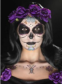 Set de maquillage Dia de los Muertos noir-violet