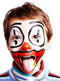 Set De Maquillaje Al Agua Negro-Blanco-Rojo