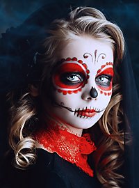 Set De Maquillaje Al Agua Negro-Blanco-Rojo