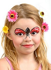 Set De Maquillaje Al Agua Negro-Blanco-Rojo