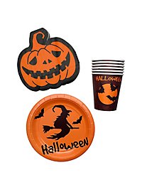 Set De Vajilla Para Fiesta De Halloween Básico 23 Piezas