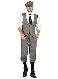 Set di costumi da dandy grigio anni '20 per uomo