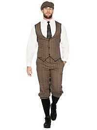 Set di costumi marroni da dandy degli anni '20 per uomo