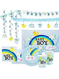 Set di decorazioni Baby Party Boy 31 pezzi per 6 persone