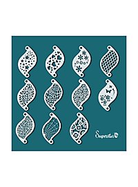 Set di stencil per il trucco - 11 pezzi
