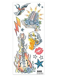 Set di tatuaggi adesivi Rockstar