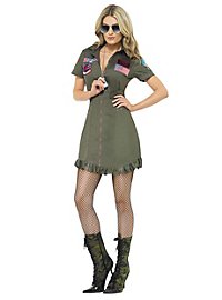 Sexet Top Gun Uniformkjole Kostume
