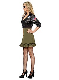 Sexy Top Gun Dress & Bomber Jacket Costume
