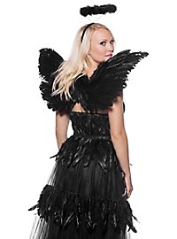 Sexy Zwarte Engel Accessoire Set