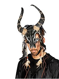 Shaman mask with horns