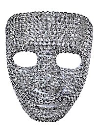 Silver Glitter Phantom Mask