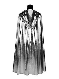 Silver hooded cape