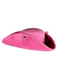 Simple pirate tricorn hat neon pink