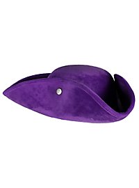 Simple pirate tricorn hat purple