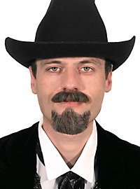 Skægsæt Goatee - Professionelt Skægkombination Med Fipskæg Og Overskæg Med Ægte Hår Andel